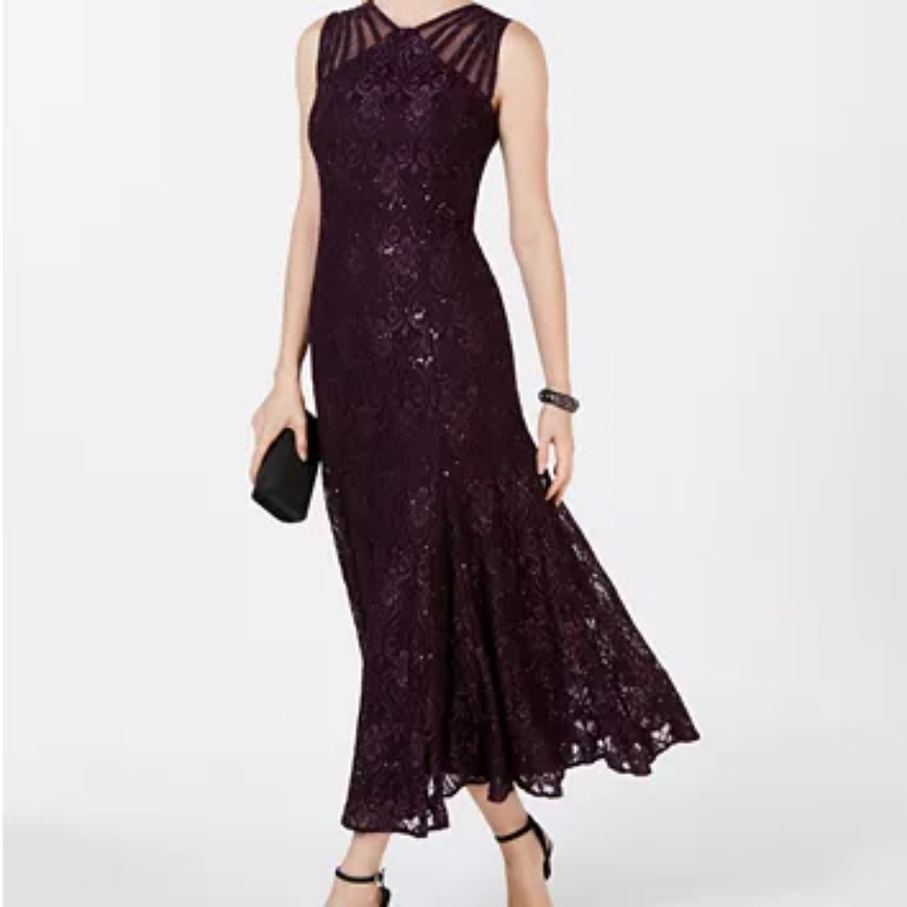 R & M Richards sequin gown